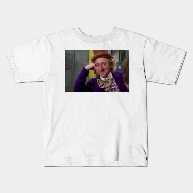 Condescending Wonka Kids T-Shirt by FlashmanBiscuit